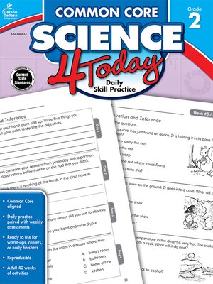 cover image of Common Core Science 4 Today, Grade 2